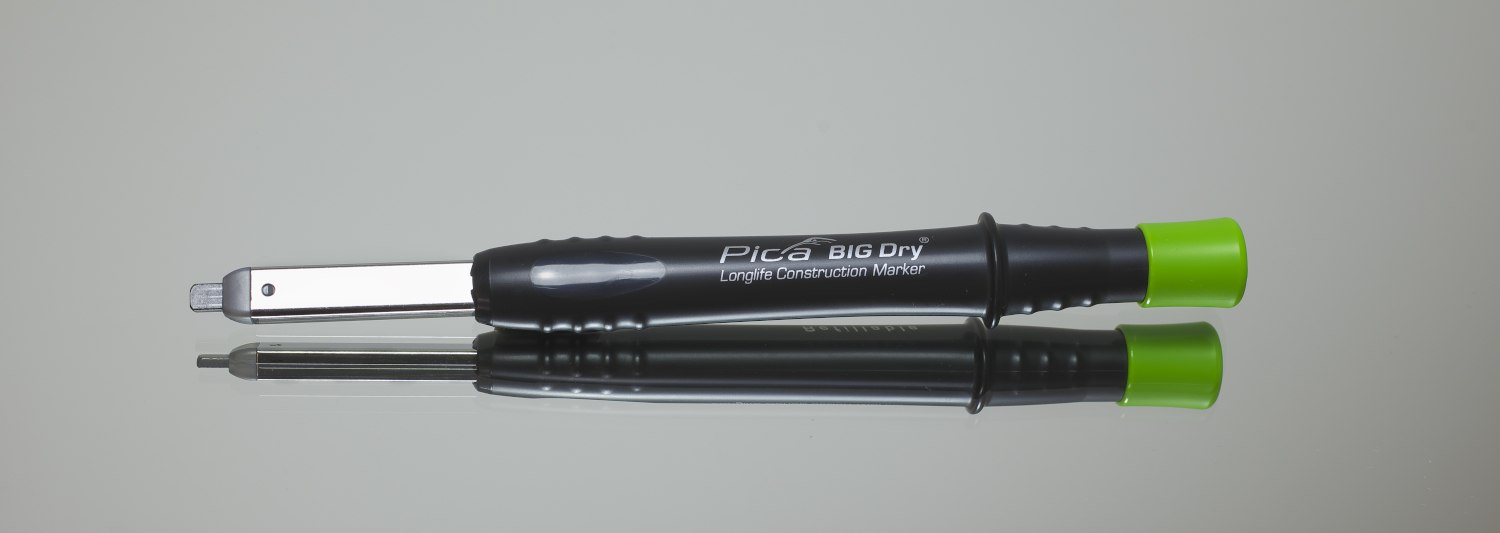 Köp en PICA-penna för permanent märkning vid bygget